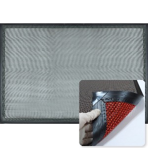 산돌 엣지그물매트-양면(회색+적색/60x90cm)
